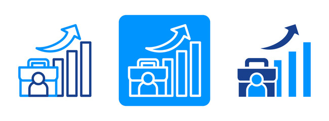 Obraz premium Investment Portfolio Icon In Dual Tone Style