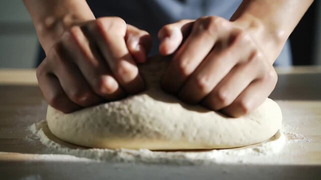 POV Hands Kneading Bread Dough iPhone Style