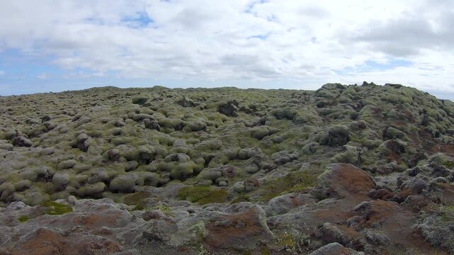 Eldhraun lava field, also known as Skaftareldahraun, formed by the Laki eruption of 1783 and covered in a thick carpet of green moss.