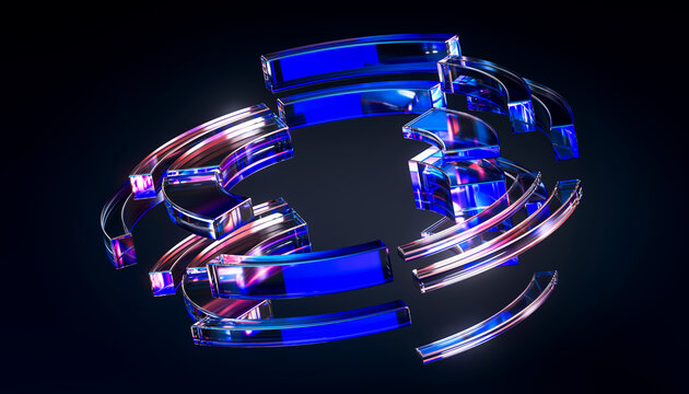 3D encrypted data ring for cybersecurity network protection