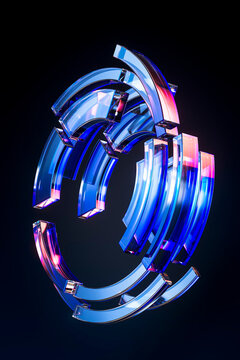 3D security ring for encrypted network communication and data privacy