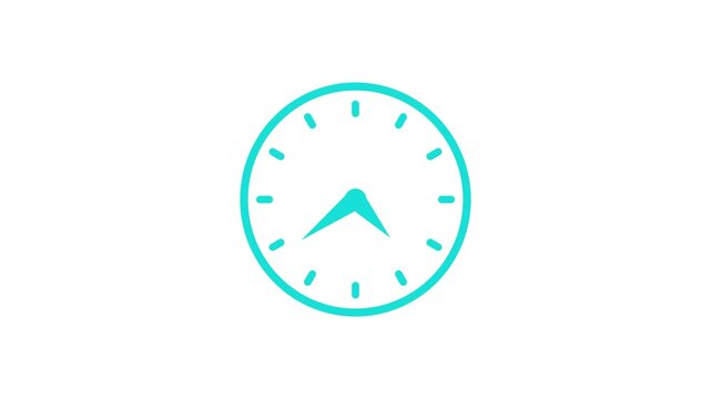 Seamless Loop Analog Clock Animation for Broadcast and Digital Content