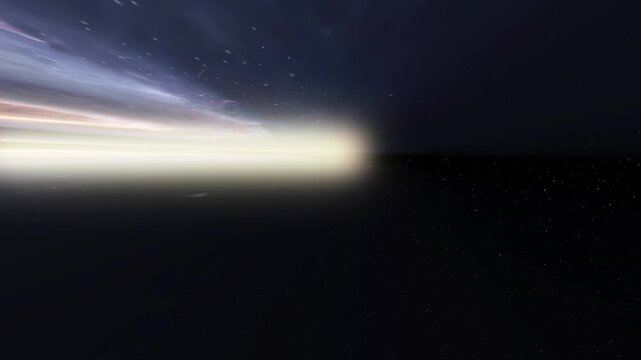 The Milky Way Galaxy. 3d animation
