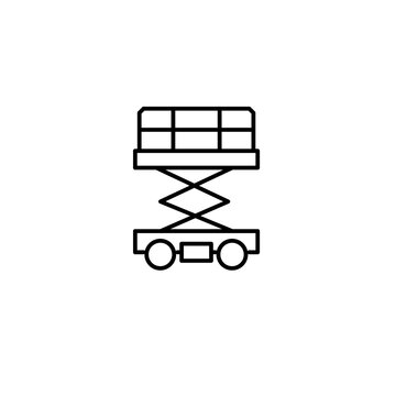 scissor lift icon