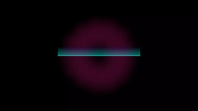 Abstract motion graphic with scanning light bar and pattern