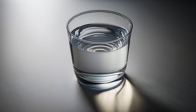 a single unadorned glass of water a symbol of basic necessity and health healthy liquid