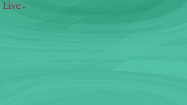 Abstract Wave glowing neon aqua reen swirling circular motion and radiant green rings featuring futuristic, technology, international news background animation. Digital world news cyan background	

