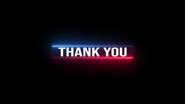 neon businessman glowing neon rectangle and the message thank you on a display screen. concept of thank you business, congratulations, and appreciation gratitude.