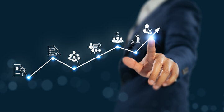 Recruitment Process, Talent Acquisition Strategy. Human resource recruitment process and talent acquisition strategy, resume screening, candidate evaluation to employee selection, career development.
