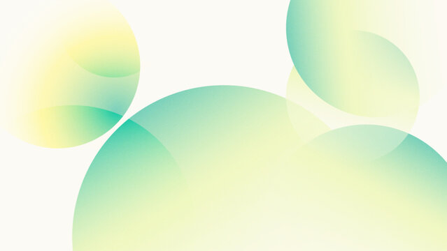 Soft green gradient background with circular shapes and smooth color