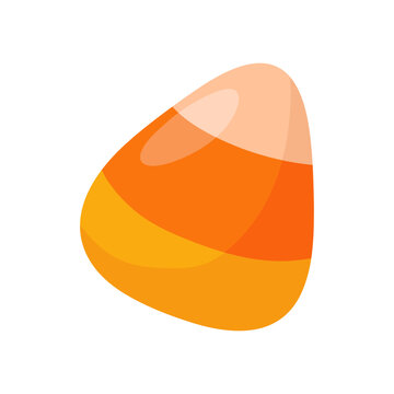 Vibrant Halloween candy corn illustration, a classic sweet autumn treat