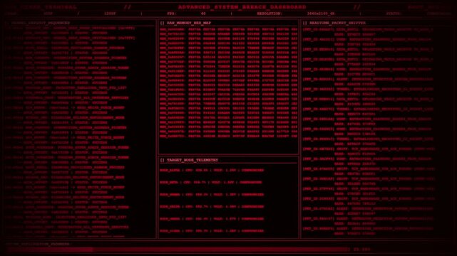 Advanced System Breach Dashboard Kernel Exploit Terminal.