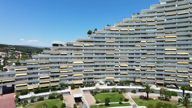 antibes luxury south france boats and building drone video