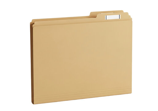 A single empty manila paper file folder for office document organization and business storage