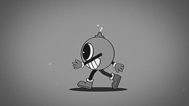 Super Retro Style Cartoon Animation