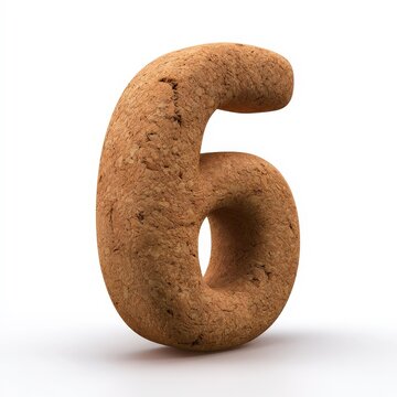 Giant Cookie Number Six Celebrating a Birthday or Anniversary