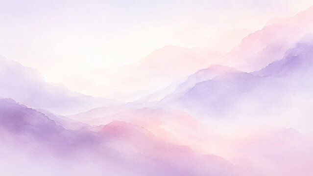 Fond abstrait d&eacute;grad&eacute; violet et rose style aquarelle