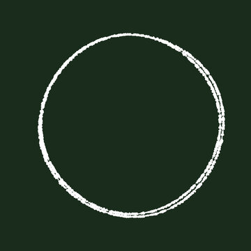 Hand-drawn white spiral frame for use as a frame, copy space, emphasis, etc