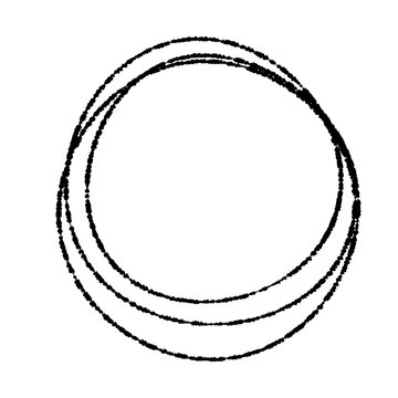 Hand-drawn black scribble frame&mdash;use for scribbles, frames, copy space, emphasis, etc