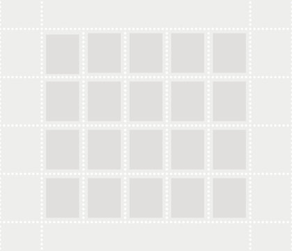 Postal stamps sheet