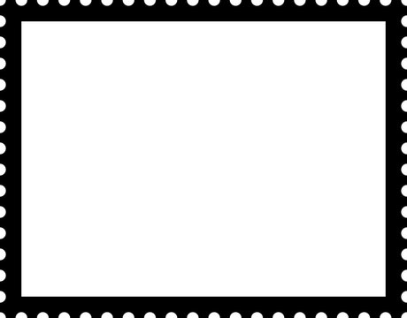 Rectangle stamp frame