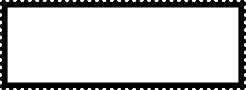 Rectangle stamp frame