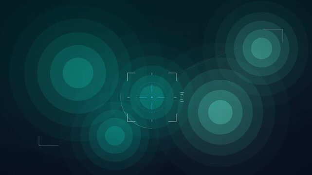 Hybrid Blurred Cellular Fluid and Sharp Vector Reticle Overlay