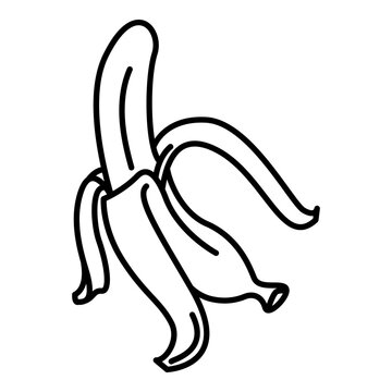Vector Line Icon of Banana