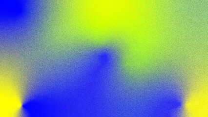 Gradient mesh background features soft blending of bright yellow and deep blue tones accented by heavy noise texture to form a contemporary visual art piece for web pages. © Ahad