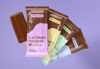 Ice Cream Popsicle Mockup