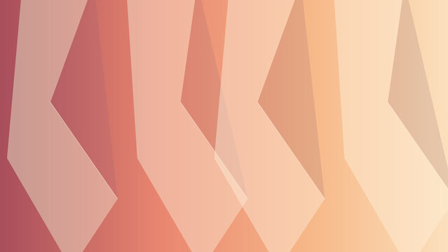 Bandes de papier pli&eacute; aux couleurs corail et sable