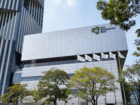 Shanghai, China-Sep.25th 2026: New Development Bank (NDB) headquarters office building
