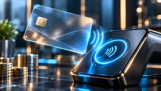 Contactless payment transaction using smartphone and credit card with wireless charging