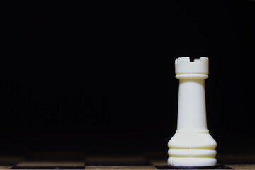 white rook chess piece © Ana Maria