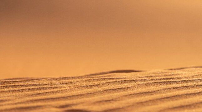 Desert Sand Dune Ripples with Warm Copy Space Background
