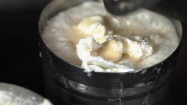 Traditional Indian lassi with a layer of butter on top.