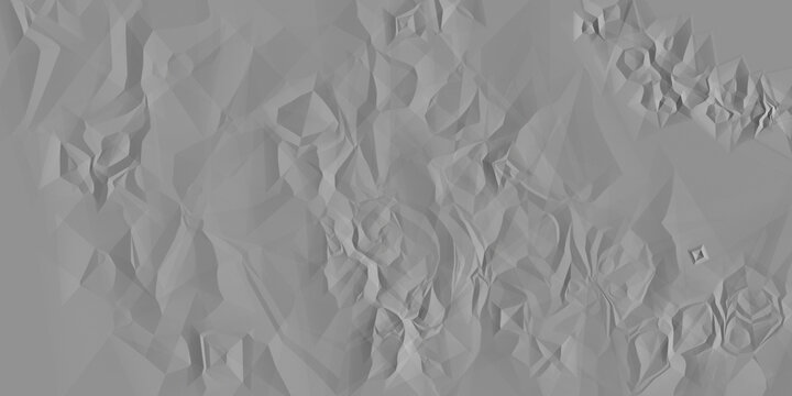 Abstract gray geometric pattern with polygonal shapes and textured background paper texture low poly digital art minimal modern design element ornament.