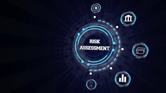 Digital dashboard tracking corporate risk assessment parameters and financial safety control metrics