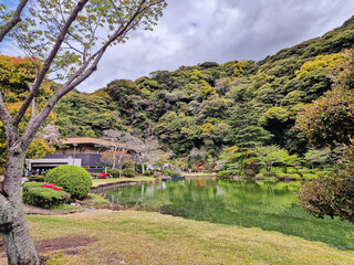 Obraz premium The city of Beppu in Japan, famous for its many hot springs