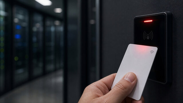 Macro access badge scanning on data center card reader for enterprise physical security