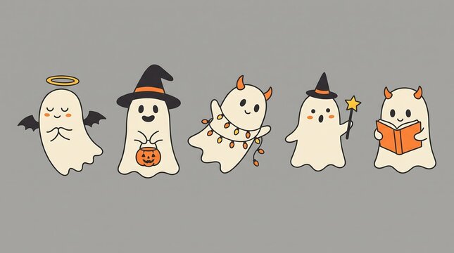Five Ghost Characters and Arranged 2k in Natural Wildlife Habitat with Detailed Texture and Natural Daylight for Safari Conservation