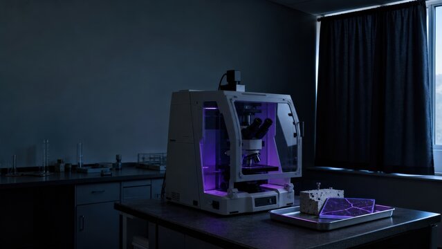 Concrete petrography laboratory - an epifluorescence room for tracing microcracks