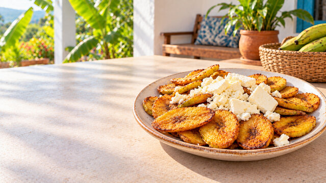 Nicaraguan Tajadas con Queso