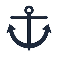 Classic dark nautical anchor icon © Monad Nomad