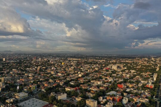 Aerial View of Mexico City, Mexico