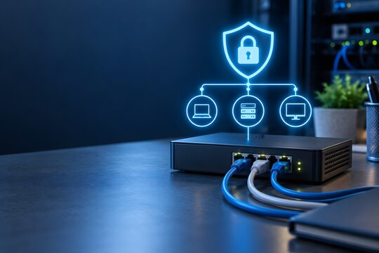 Network appliance with cybersecurity shield protecting connected devices