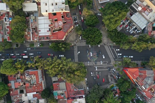 Aerial View of Mexico City, Mexico
