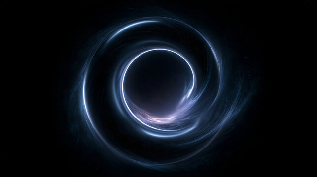 Glowing Cosmic Black Hole and Wormhole in Deep Space