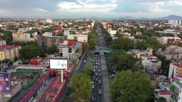 Aerial View of Mexico City, Mexico