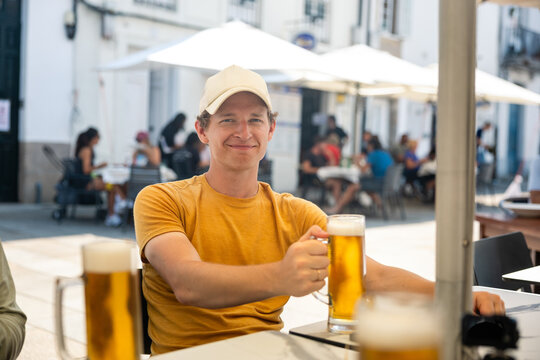 A well-earned beer in Santiago